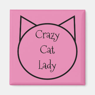 Crazy Cat Lady Magneet