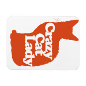 Crazy cat lady magneet (Horizontaal)