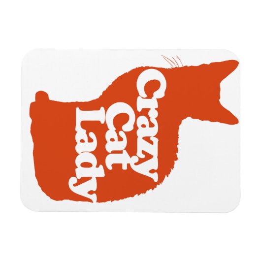 Crazy cat lady magneet (Horizontaal)