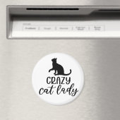 Crazy Cat Lady Magneet (Insitu (Vaatwasser))