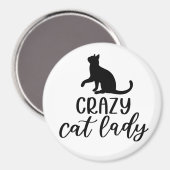 Crazy Cat Lady Magneet (Voorkant / Achterkant)