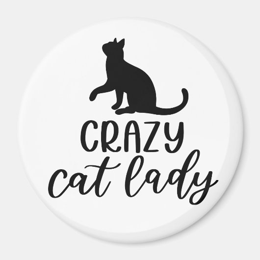 Crazy Cat Lady Magneet (Voorkant)
