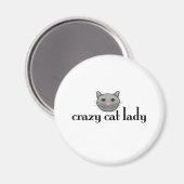 Crazy Cat Lady Magneet (Voorkant / Achterkant)