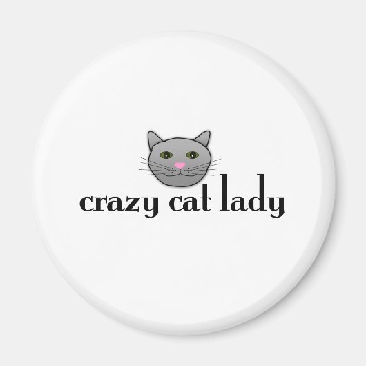 Crazy Cat Lady Magneet (Voorkant)