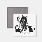 Crazy Cat Lady Magnet (Voorkant / Achterkant)