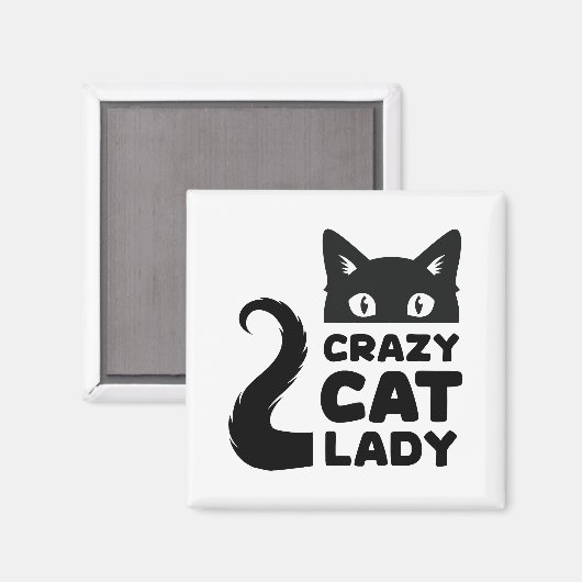 Crazy Cat Lady Magnet (Voorkant / Achterkant)