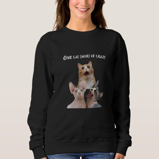 Crazy Cat Lady Man T - shirts Een Kat Kat Kort Van (Voorkant)