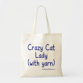 Crazy Cat Lady (met garen) Tote Bag