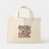 Crazy cat lady mini tote bag (Voorkant)
