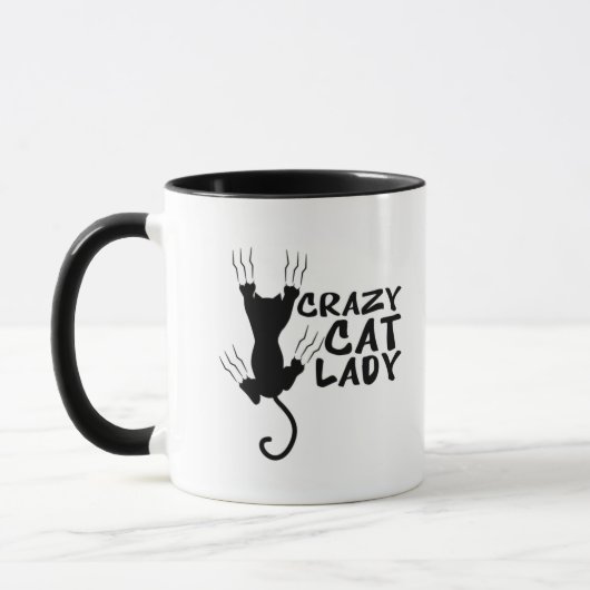 Crazy Cat Lady Mok-Schattige Gift Cat Lovers Mok (Links)