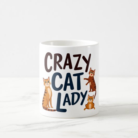 Crazy Cat Lady Mok - Schattigee Cat Lover Koffieko
