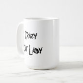 Crazy Cat Lady mok (tekst aan de andere kant) (Voorkant links)