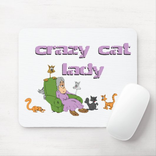 Crazy Cat Lady Muismat (Met muis)