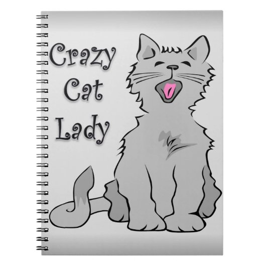 Crazy Cat Lady Notitieboek (Voorkant)