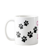 Crazy Cat Lady Pawprint Design Coffee Mok