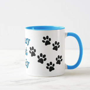 Crazy Cat Lady Pawprint Design Coffee Mok