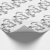 Crazy Cat Lady Pet Cat Lover Wrapping Paper Cadeaupapier (Hoek)