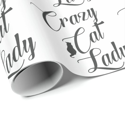 Crazy Cat Lady Pet Cat Lover Wrapping Paper Cadeaupapier (Rol Hoek)