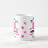 Crazy Cat Lady Pink Glitter Koffiemok (Center)