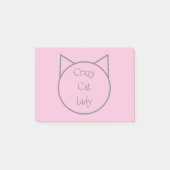 Crazy Cat Lady Post-it® Notes (Voorkant)