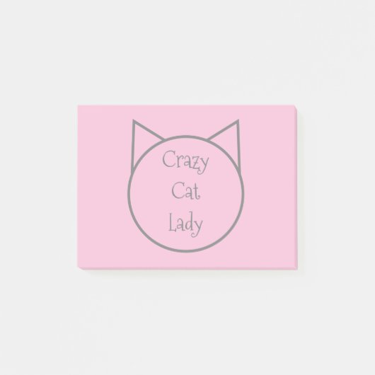Crazy Cat Lady Post-it® Notes (Voorkant)
