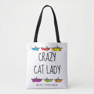 Crazy Cat Lady Rafter Tote Bag