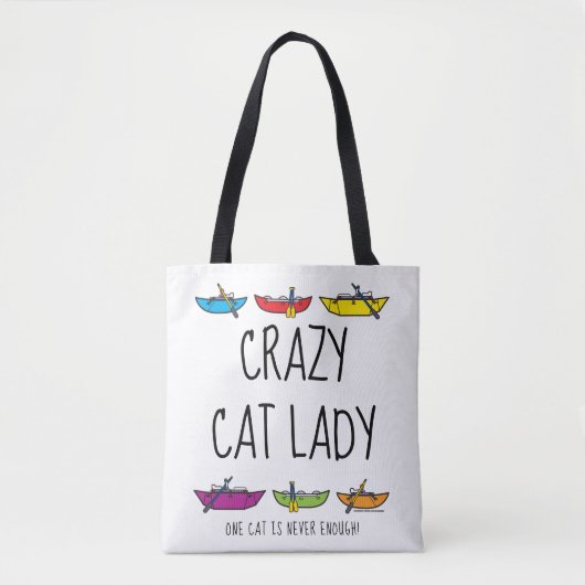 Crazy Cat Lady Rafter Tote Bag (Voorkant)