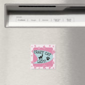 Crazy Cat Lady - Retro Magneet (Insitu (Vaatwasser))