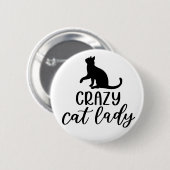 Crazy Cat Lady Ronde Button 5,7 Cm (Voorkant /achterkant)