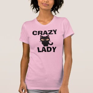 CRAZY CAT LADY ROZE T-shirts