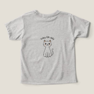 Crazy Cat Lady Schattige Illustratie T-Shirt