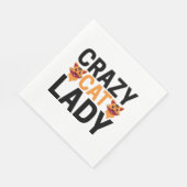 Crazy cat lady servet (Hoek)