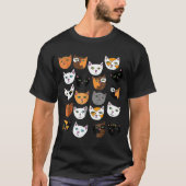 Crazy Cat Lady Shirt Cute Cat Pattern Caturday Tee (Voorkant)