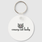 Crazy Cat Lady Sleutelhanger (Voorkant)