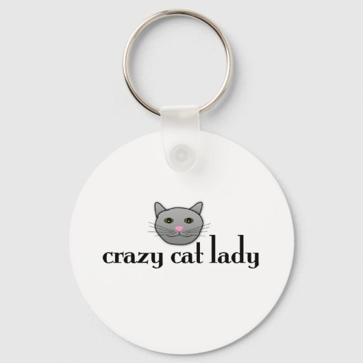 Crazy Cat Lady Sleutelhanger (Voorkant)