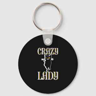 Crazy Cat Lady Sleutelhanger