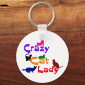 CRAZY CAT LADY SLEUTELHANGER (Voorkant)