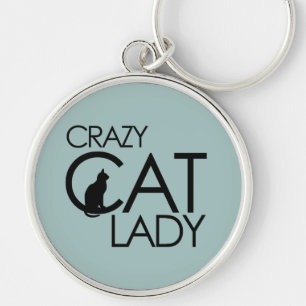 Crazy Cat Lady Sleutelhanger
