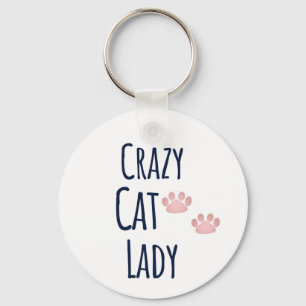 Crazy Cat Lady Sleutelhanger