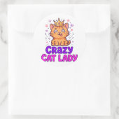 Crazy Cat Lady Sticker (Tas)