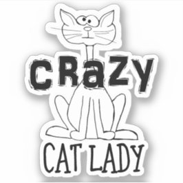 Crazy Cat Lady Sticker