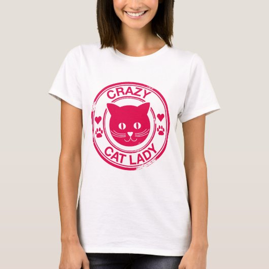 Crazy Cat Lady T-shirt (Voorkant)