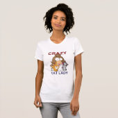 Crazy Cat Lady T-shirt (Voorkant volledig)