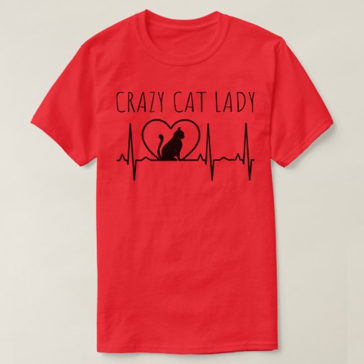 Crazy Cat Lady T-shirt (Design voorkant)