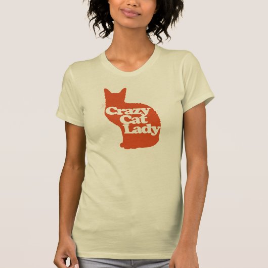 Crazy cat lady t-shirt (Voorkant)