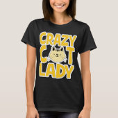 Crazy Cat Lady T-shirt (Voorkant)