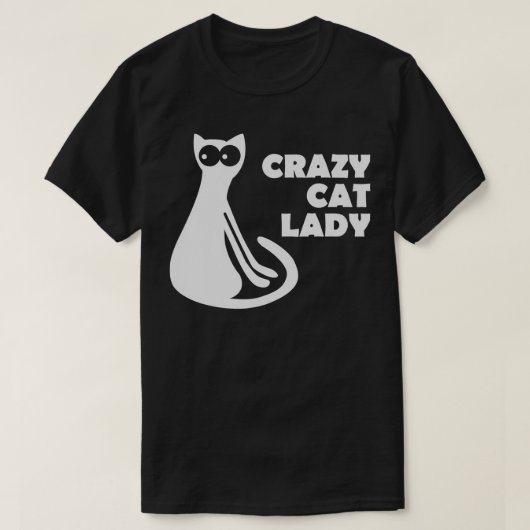 Crazy Cat Lady T-shirt (Design voorkant)