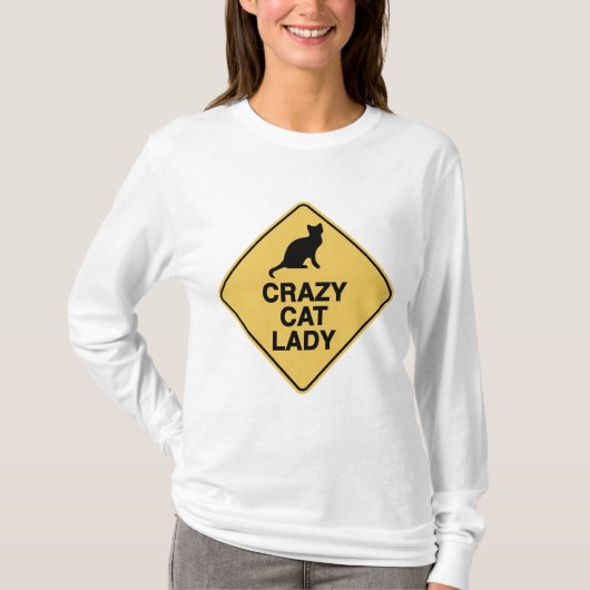 Crazy Cat Lady T-shirt (Voorkant)