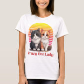 Crazy Cat Lady T-shirt (Voorkant)
