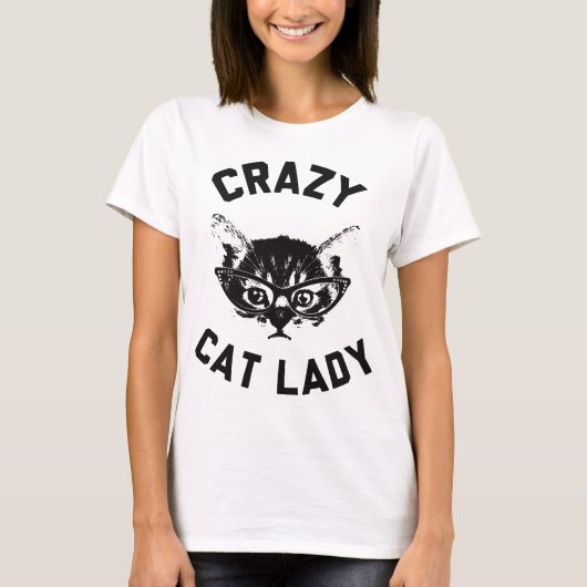 Crazy Cat Lady T-shirt (Voorkant)